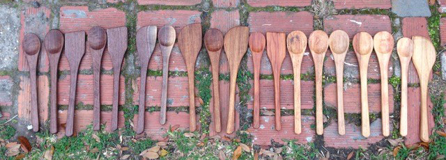 Rainbow of Spoons and Spatulas 3-2016